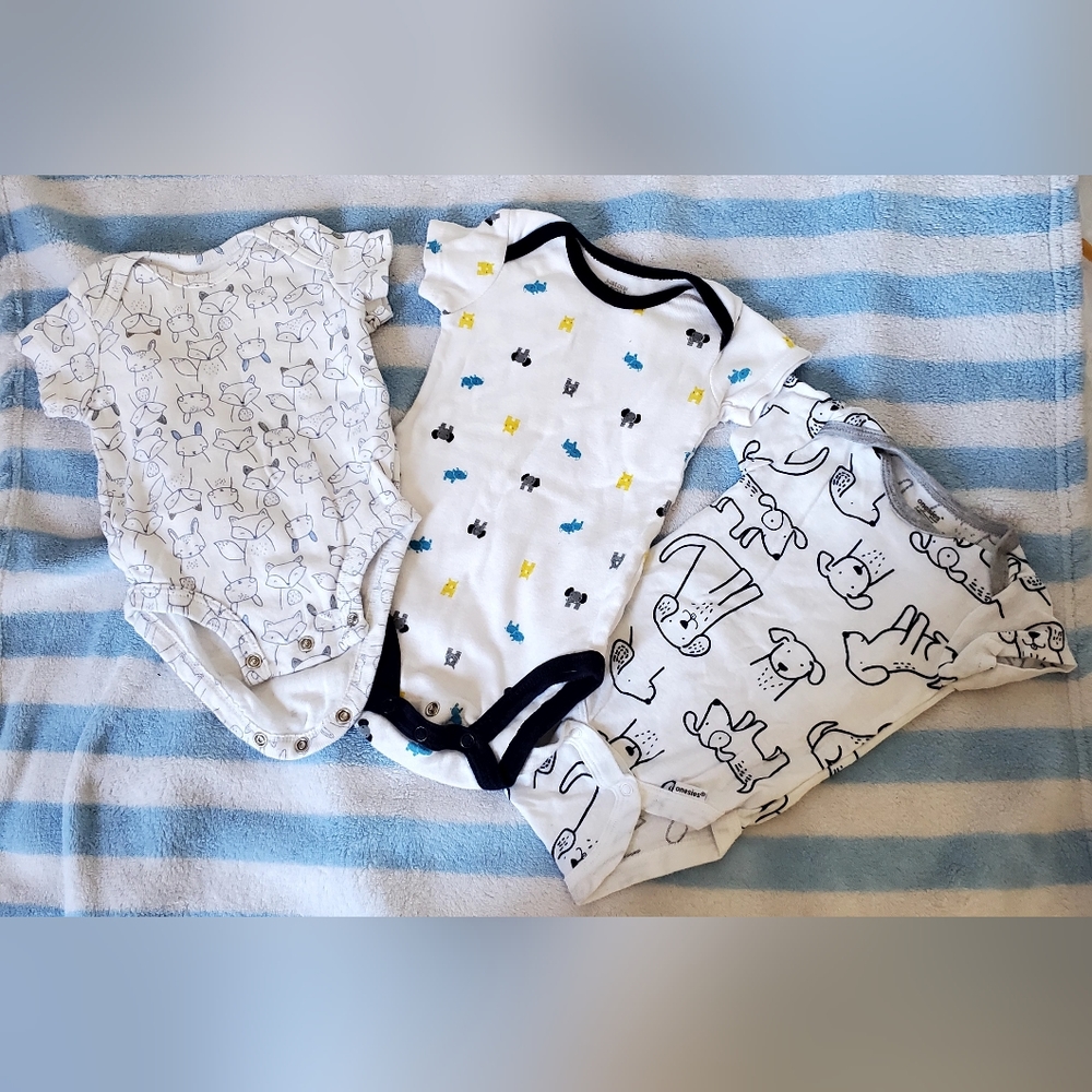 Animal themed EUC diaper shirt combo